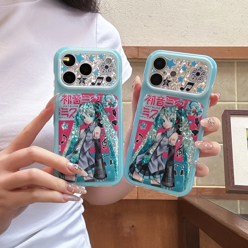 Phone Cases For Iphone 16 - 귀여운 일본 애니메이션 캐릭터, 하츠네 미쿠