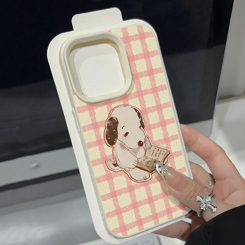 Phone Cases Galaxy A16 5G - 귀여운 빈티지 북 도그 리치 패턴