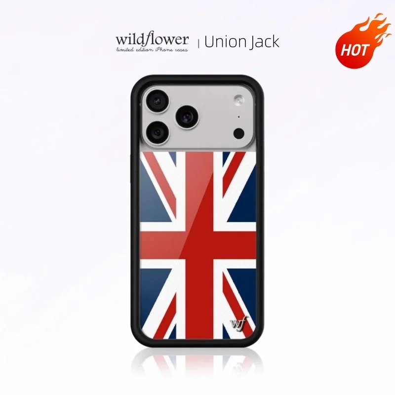 Phone Cases London - 패션 와일드플라워 INS 유니온잭 폰케이스 아이폰