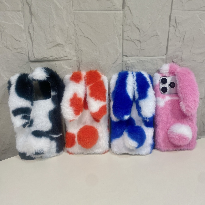 Phone Cases For Iphone 16 - 귀여운 토끼 디자인 폭신한 폰 케이스