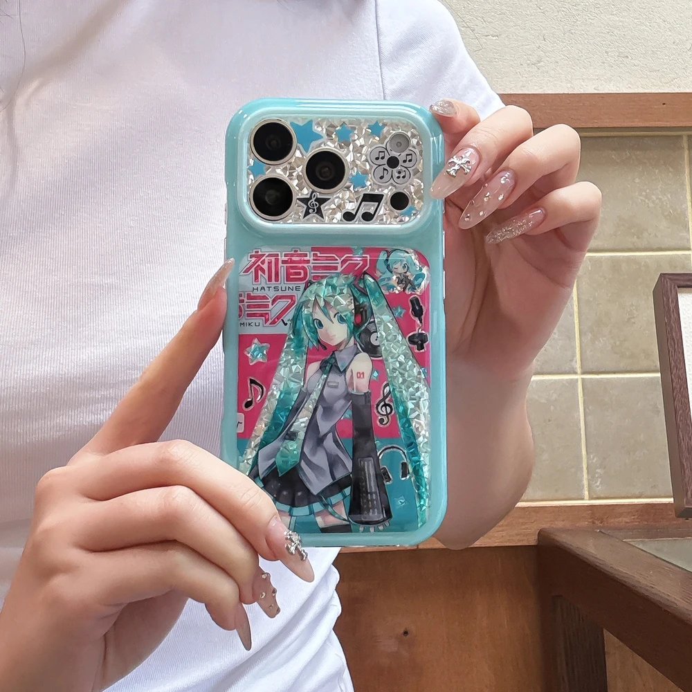 귀여운 일본 애니메이션 캐릭터, 하츠네 미쿠 디자인의  - Phone Cases For Iphone 16 리뷰 및 가격