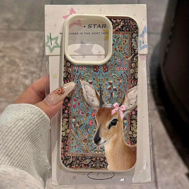 빈티지 사슴 리치 실리콘 패턴 폰 케이스 샤오미 15T - Phone Cases Xiaomi 15 리뷰 및 가격