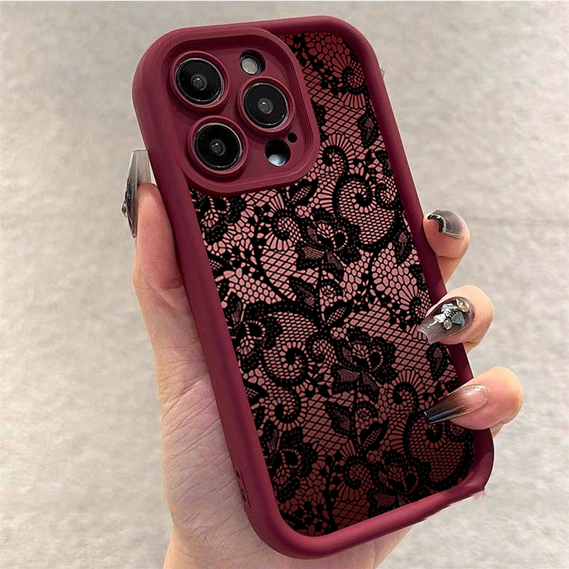 우아한 레이스 플로럴 디자인 아이폰 케이스 (아이폰 1 - Phone Cases Xr Iphone 리뷰 및 가격
