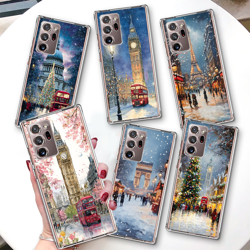 런던 겨울 크리스마스 케이스 삼성 갤럭시 노트 10 플 - Phone Cases London 리뷰 및 가격