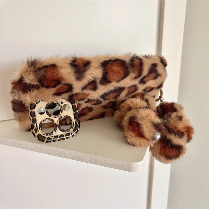 세련된 레오파드 무늬의 부드러운 플러시 소재 아이폰 1 - Phone Cases For Iphone 16 리뷰 및 가격