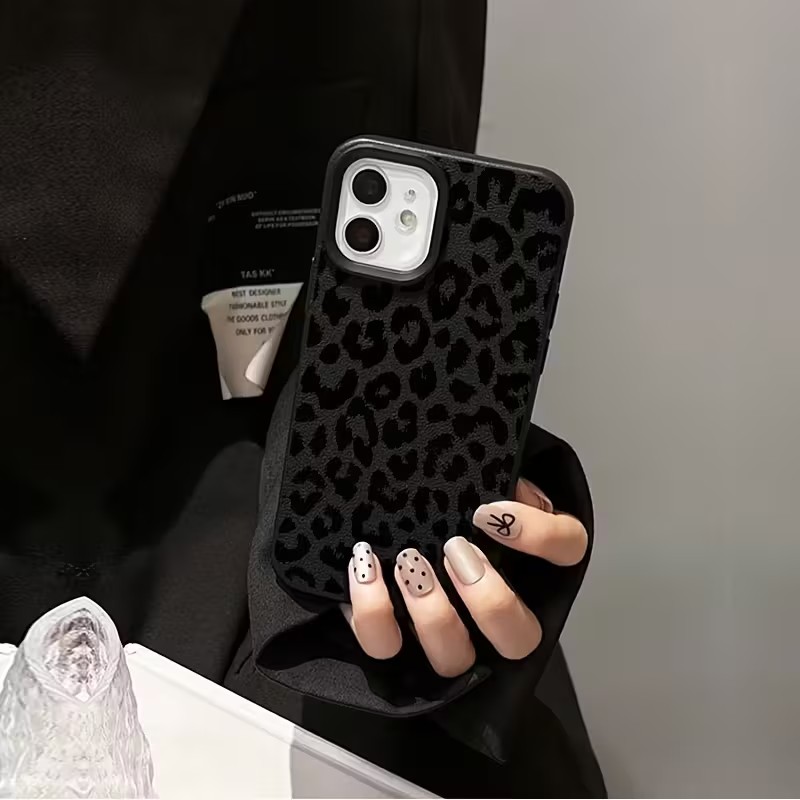 충격 방지 블랙 레오파드 리치 텍스처 소프트 폰 케이스 - Phone Cases Xr Iphone 리뷰 및 가격