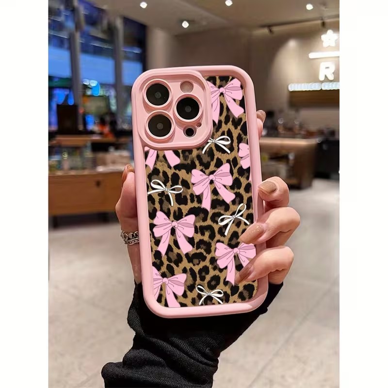 레오파드 프린트 리본 폰 케이스 (아이폰 18, 17, - Phone Cases Xr Iphone 리뷰 및 가격